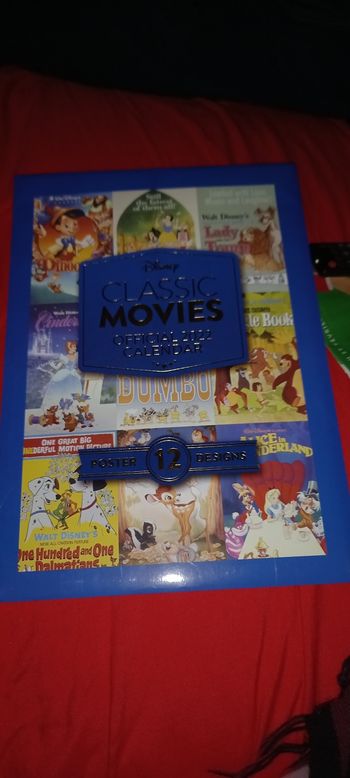 Calendrier 2022 affiche de films disney