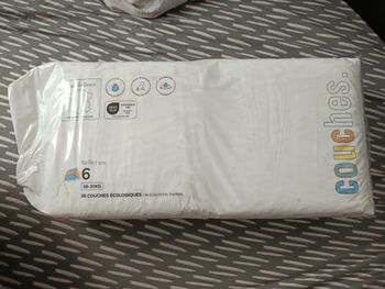 Lot de 3 paquets de couches la marque en moins