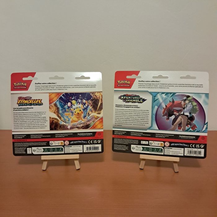 Lot 2 tripacks pokémon EV8 + EV9 scellés - photo numéro 2