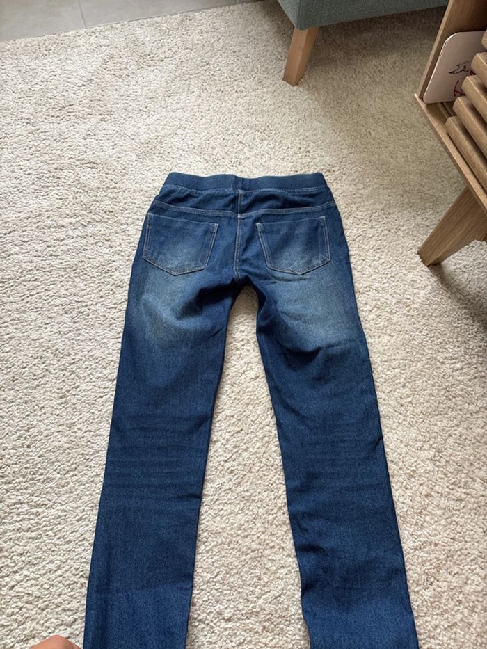 pantalon jegging imitation jean Gemo taille 10 ans - photo numéro 4
