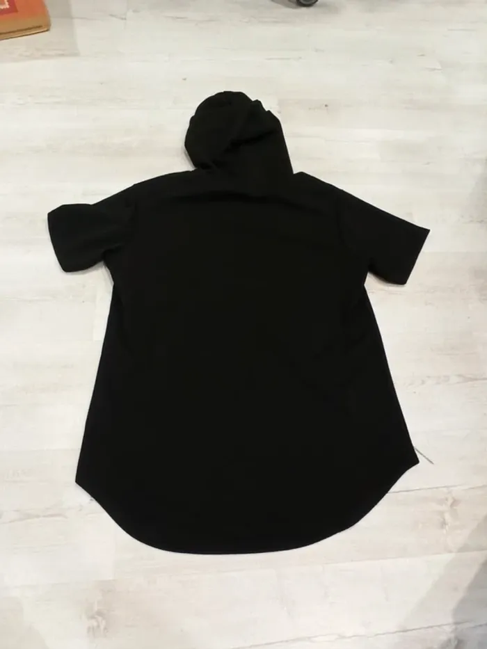 Tee shirt noir à capuche homme xl - photo numéro 3