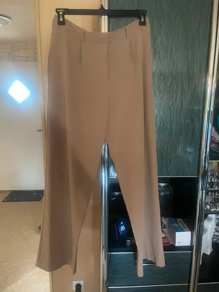 Pantalon costume beige