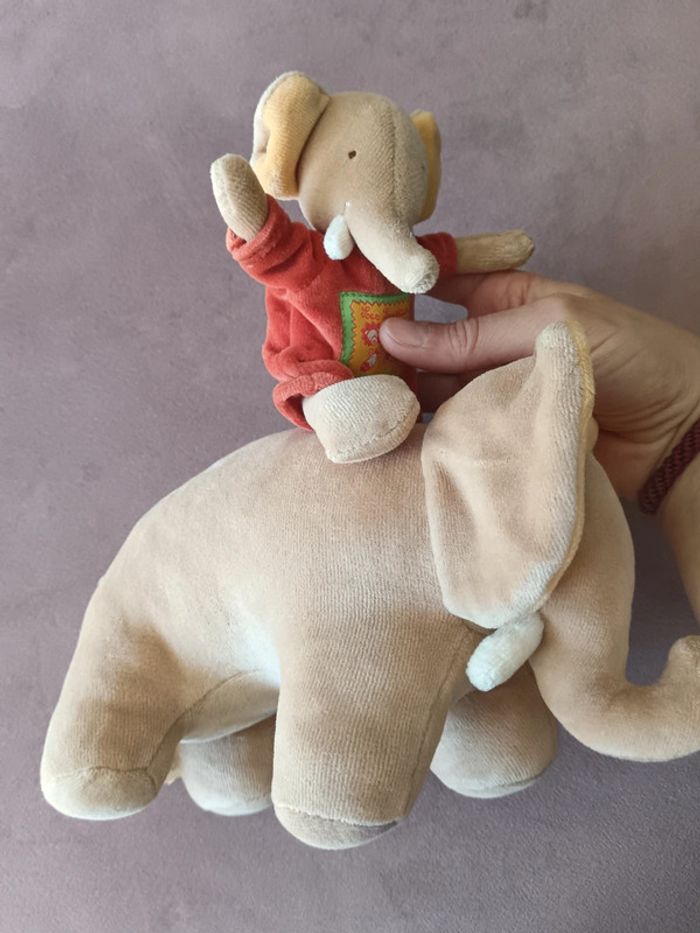 Peluche musicale éléphant - photo numéro 2