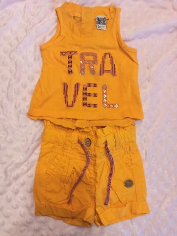 Ensemble short et t-shirt 3 mois Travel