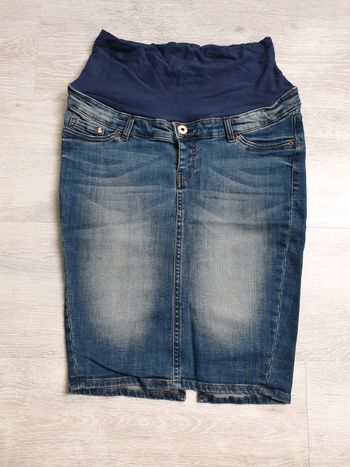 Jupe jean bleue grossesse maternité H&M 34