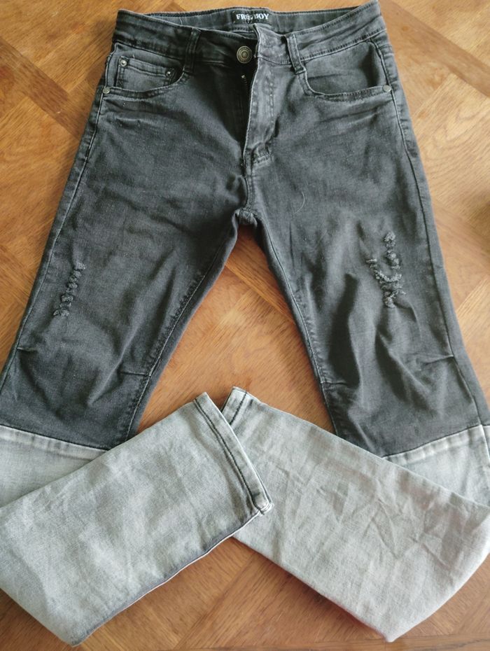 Lot 3 jeans destroy garçon