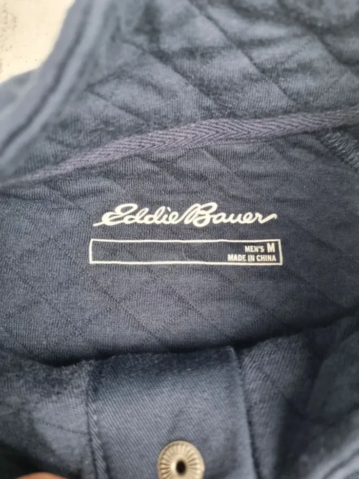 Sweat matelassé Eddie Bauer bleu marine – Taille M Homme - photo numéro 5