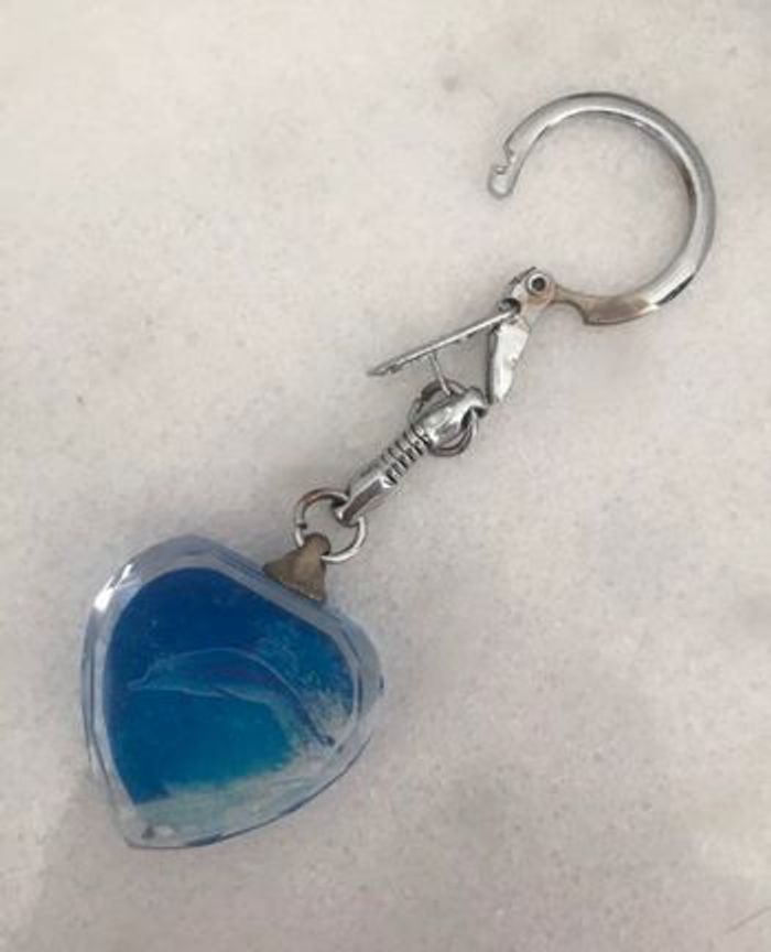 Porte clé dauphin coeur collection - photo numéro 3
