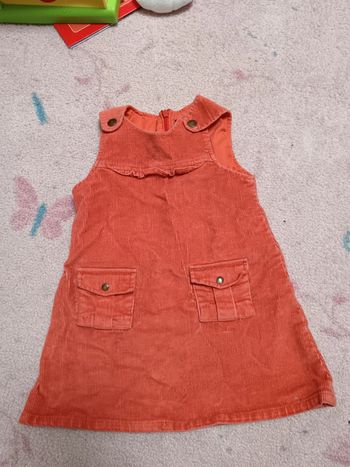 Robe velour côtelé