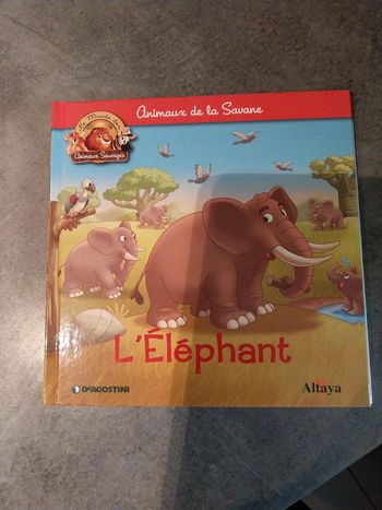 Les animaux de la savane.  L'éléphant