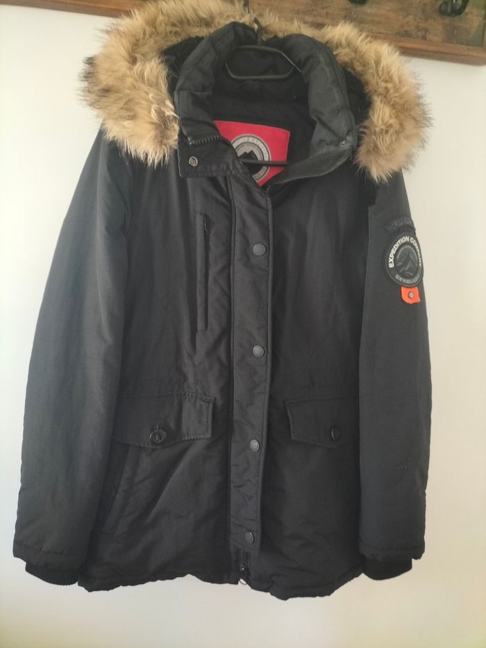 Beau manteau chaud mi-long Superdry