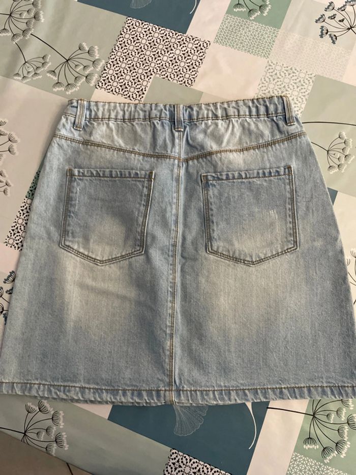 Lot 3 jupes 12ans (1 jeans, 1 jaune moutarde, 1 vichy rouge et noire) - photo numéro 3