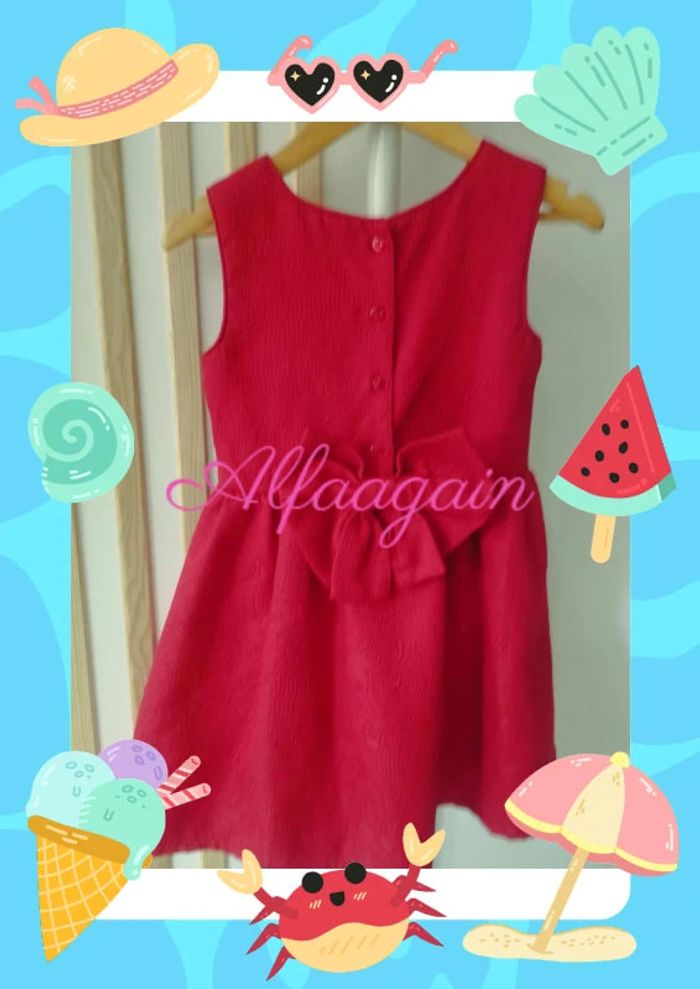 Magnifique robe rouge 6/7ans - photo numéro 12