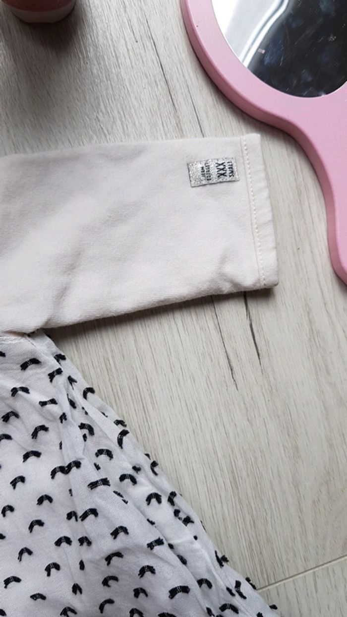 Ensemble combinaison fille 1mois jean Bourget - photo numéro 4