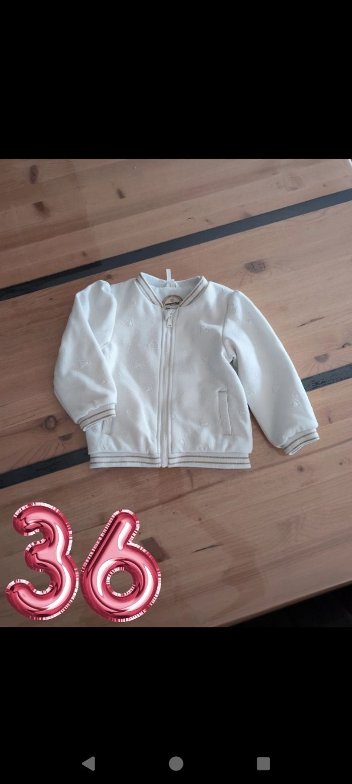 Bomber chaud fille 36 mois