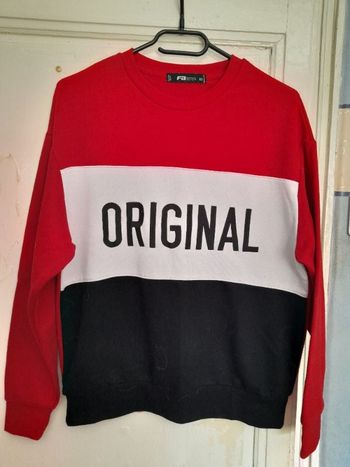 Pull/sweat À Prédominance Rouge, imprimé, taille XS