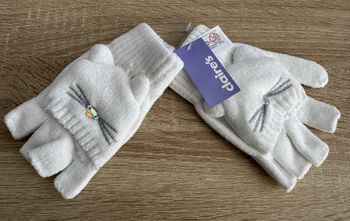Gants mitaines blanc chat neufs Claire's