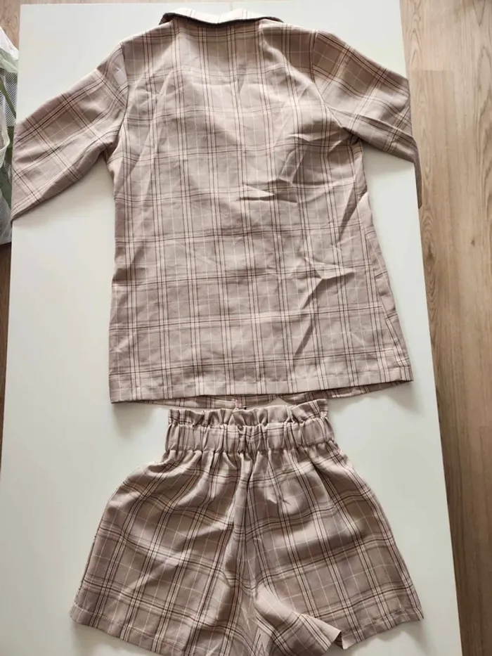 ensemble Blazer Short Shein Carreaux XS - photo numéro 4