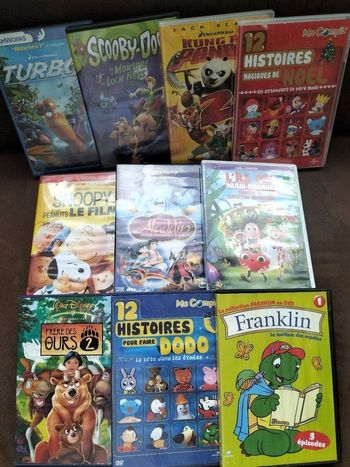 Lot de 10 dvd enfants