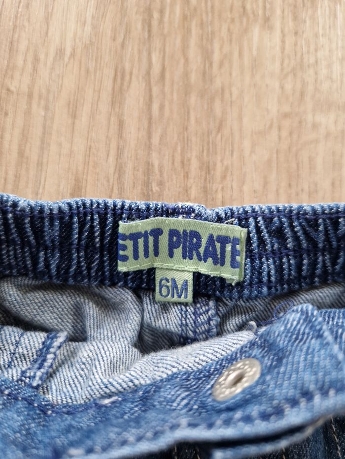Short en jean Petit Pirate - 6 Mois - photo numéro 2