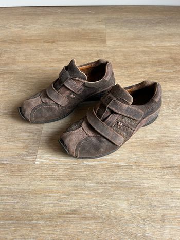 Chaussures garçon taille 31 – cuir marron, scratch