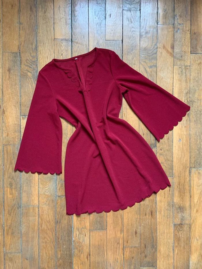 Robe bordeaux SHEIN taille 38 m - photo numéro 2