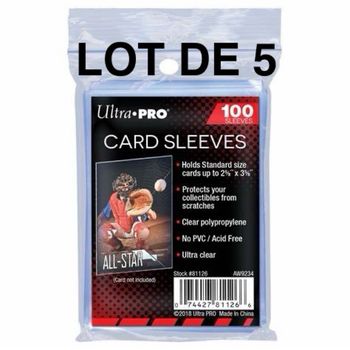 5x Sleeve ultra pro x100