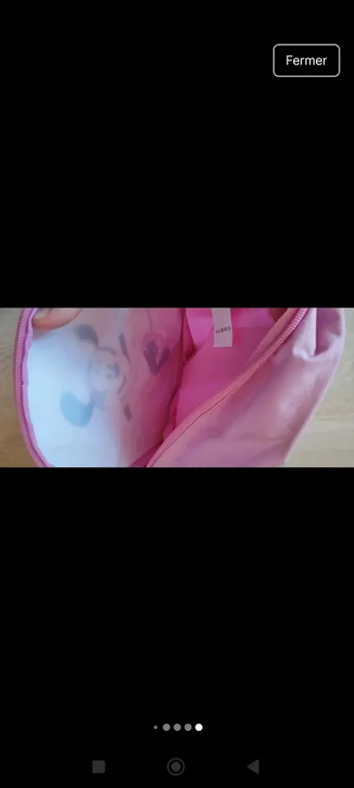 Cartable sac a dos Minnie rose - photo numéro 8