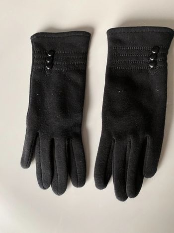 Gants noirs chauds taille M