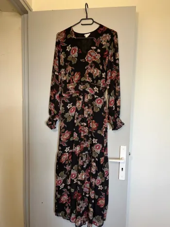 Robe longue fleurie