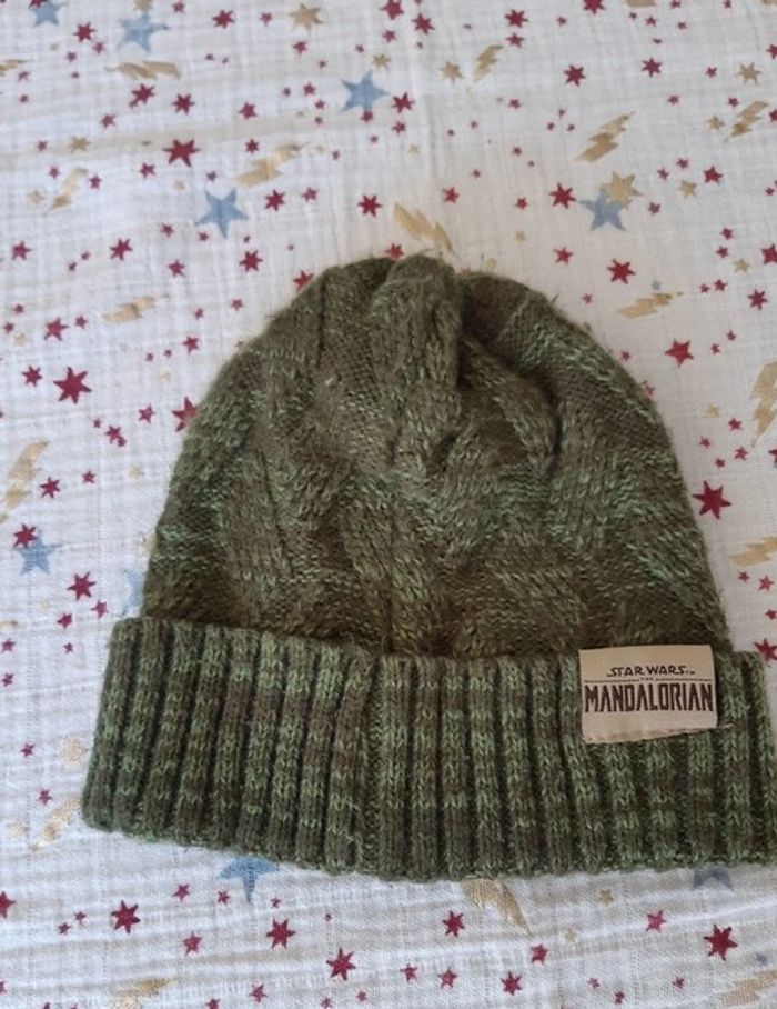 Bonnet laine Grogu Star Wars Mandalorian Cerda Kaki taille unique - photo numéro 3