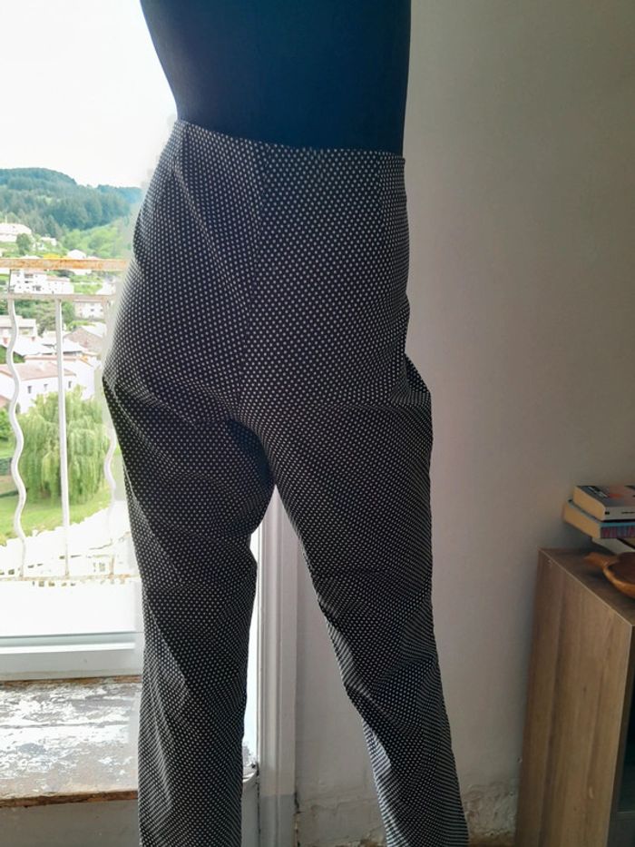 Pantalon à pois noir et blanc Taille 42 - photo numéro 7