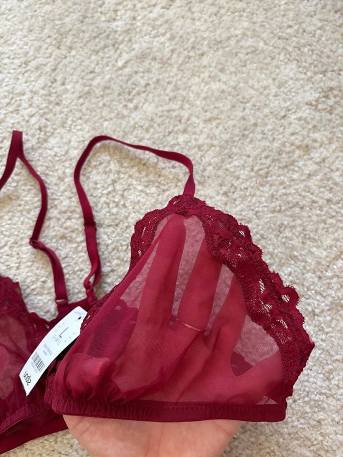 Bralette bordeaux undiz taille L - photo numéro 4