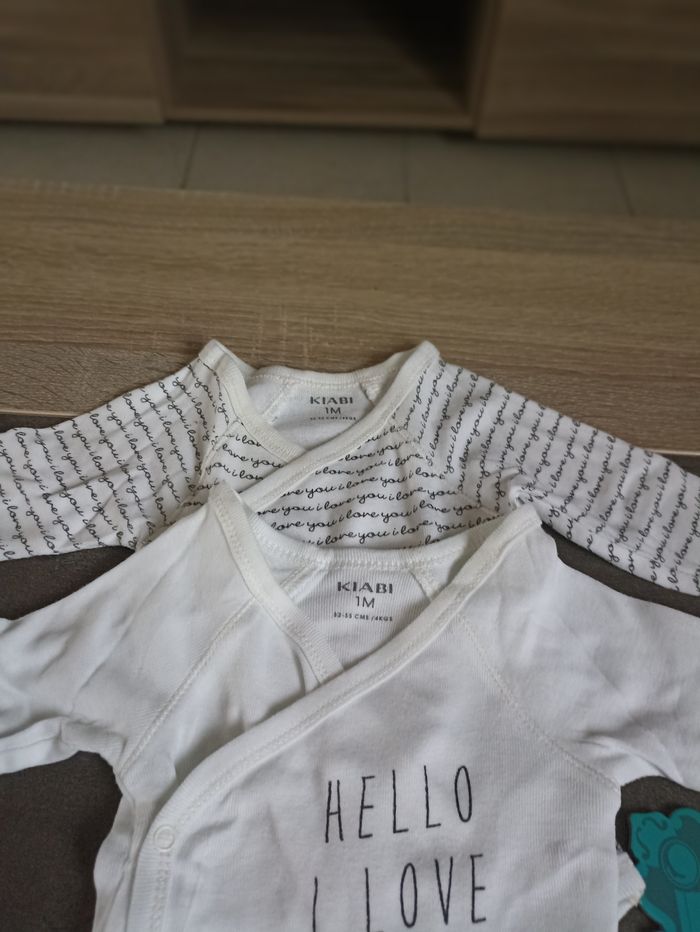 Lots de 2 bodys manches longues mixte - photo numéro 3