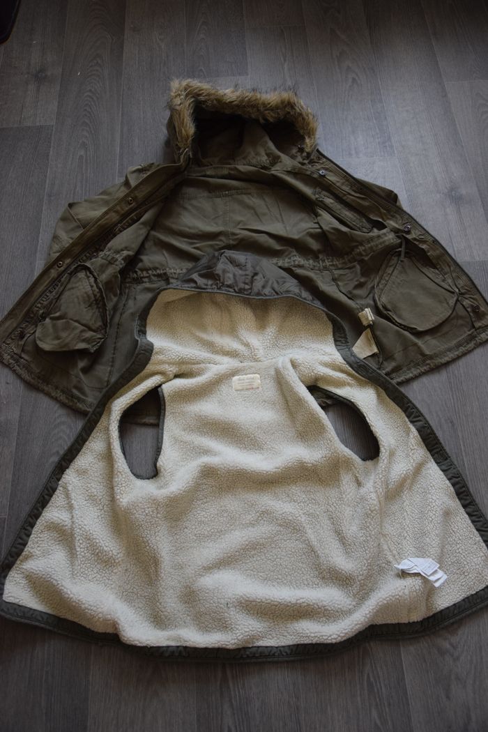 Blouson/Parka/Doudoune «2 en 1» kaki – 11/12 ans – Zara Girls - photo numéro 2