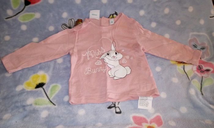 T-shirt disney miss bunny 3 mois neuf