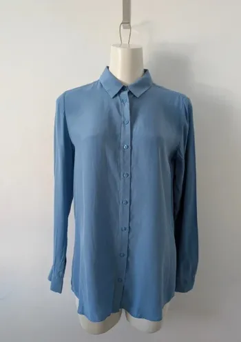 Chemisier d'été bleu - Caroll - taille 38