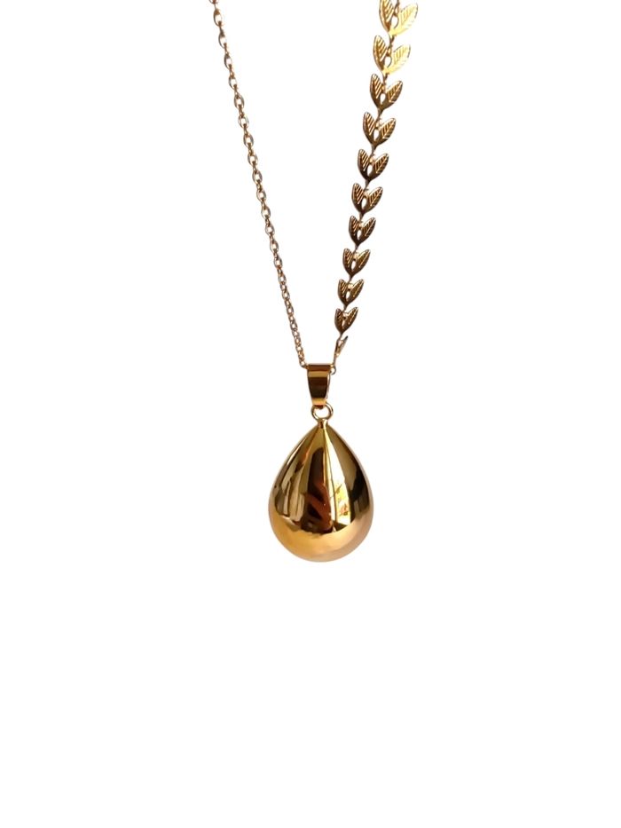 Bola de grossesse goutte couleur or jaune feuilles - photo numéro 3