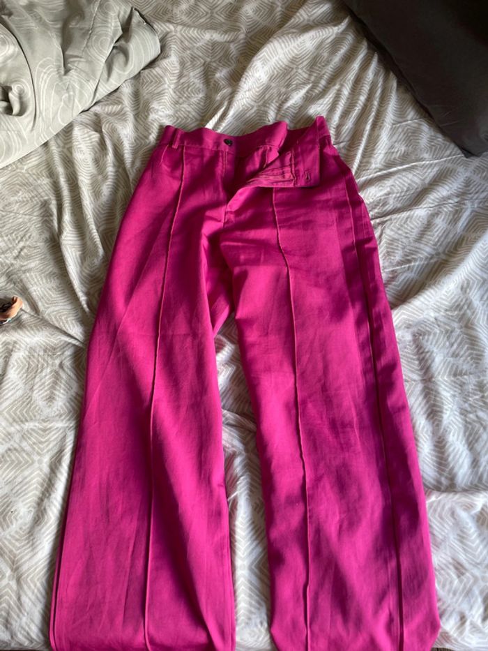 Pantalon de tailleur rose Shein - photo numéro 3