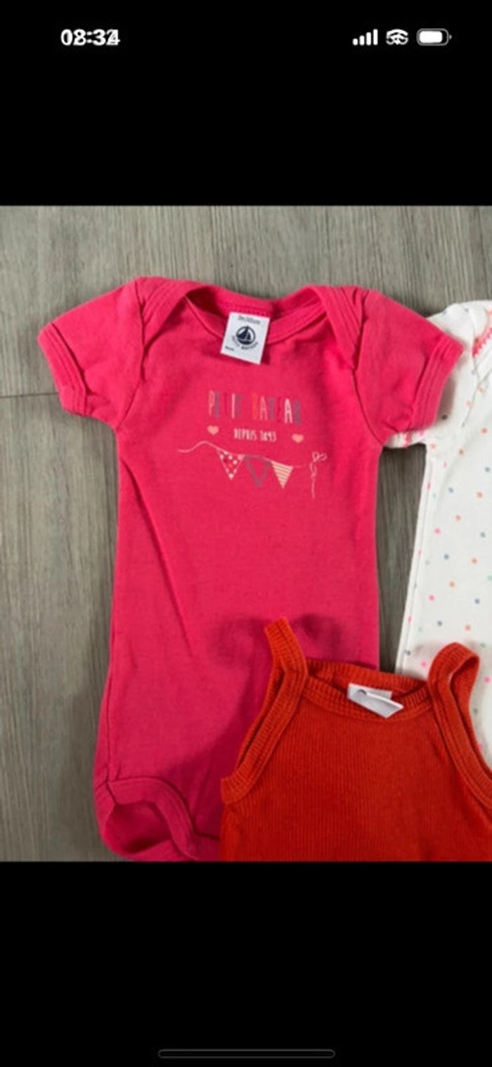 Lot de 3 bodies Petit Bateau taille 3 mois - photo numéro 4