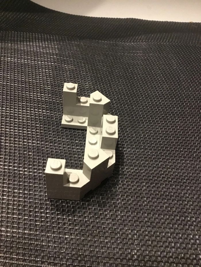 Lego Castle créneaux remparts gris clair 4x8x2 1/3 lego officiel - photo numéro 2