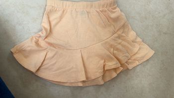 Jupe fille kiabi orange abricot 4 ans
