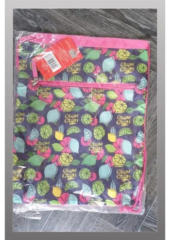 Sac à dos Chupa chups rose/bleu motif fruits 30x40 cm