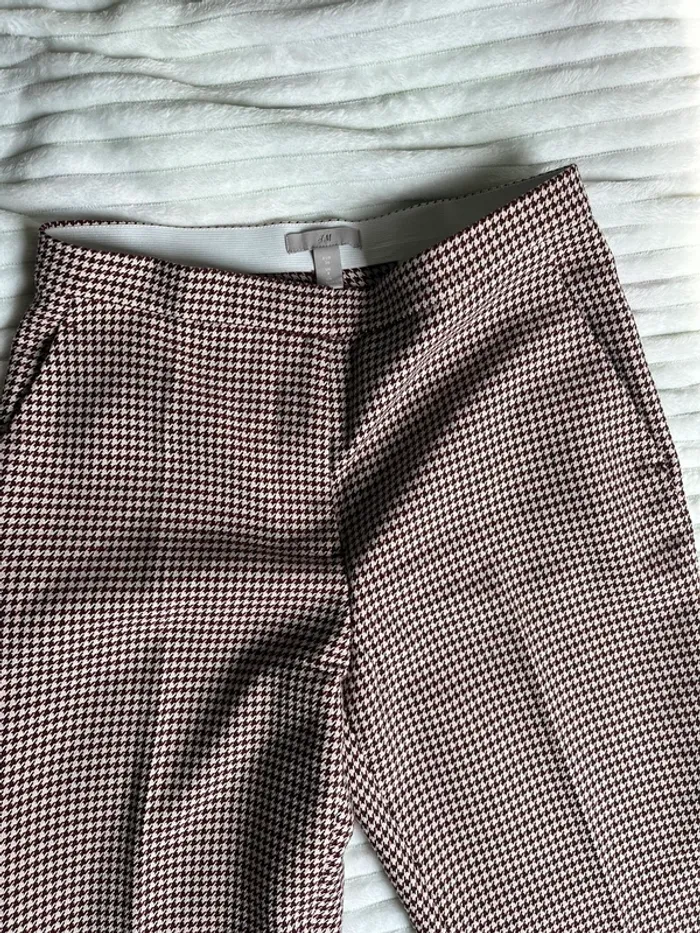 Pantalon droit à carreaux h&m - photo numéro 3