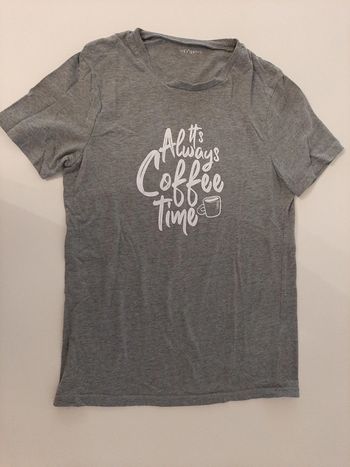 T shirt manches courtes garçon taille 16ans gris chiné