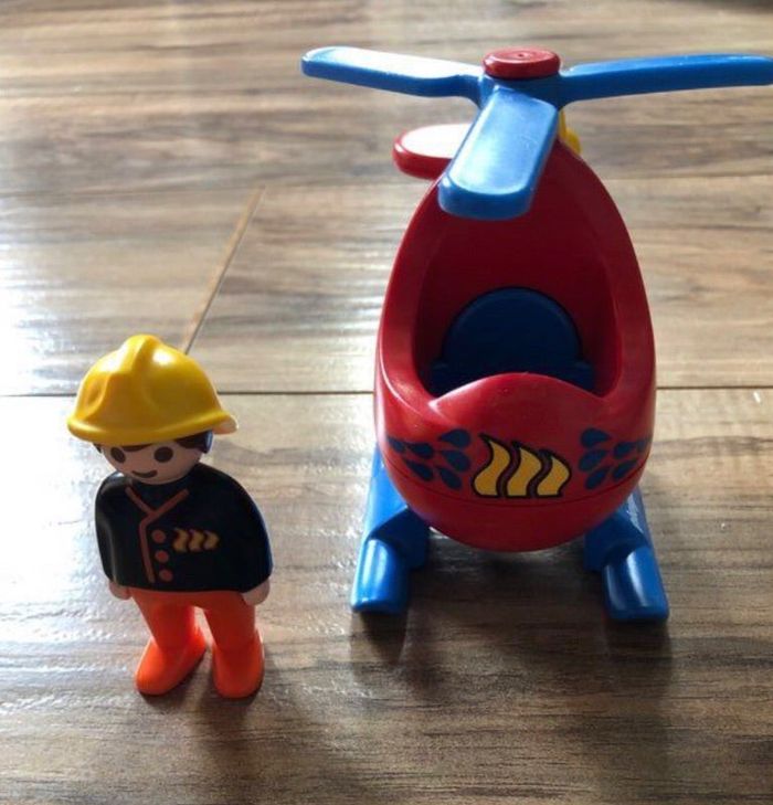 Hélicoptère Playmobil 1-2-3