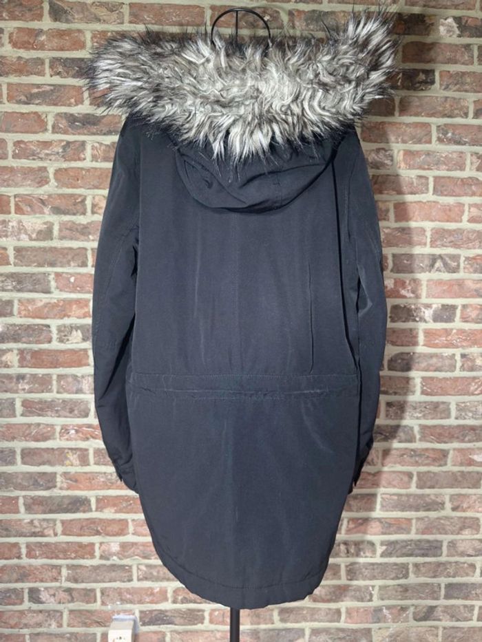 Parka noire H&M Taille S , à capuche à fourrure détachable - photo numéro 11