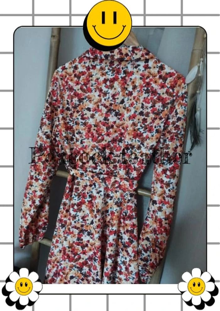 Robe fleurie jaune orange shein TU - photo numéro 5