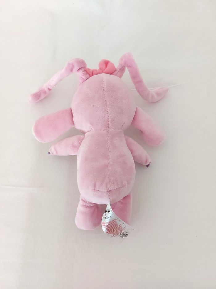 Peluche Angel rose blanc mauve Disney Primark lumineux sous les yeux 22 cm - photo numéro 3
