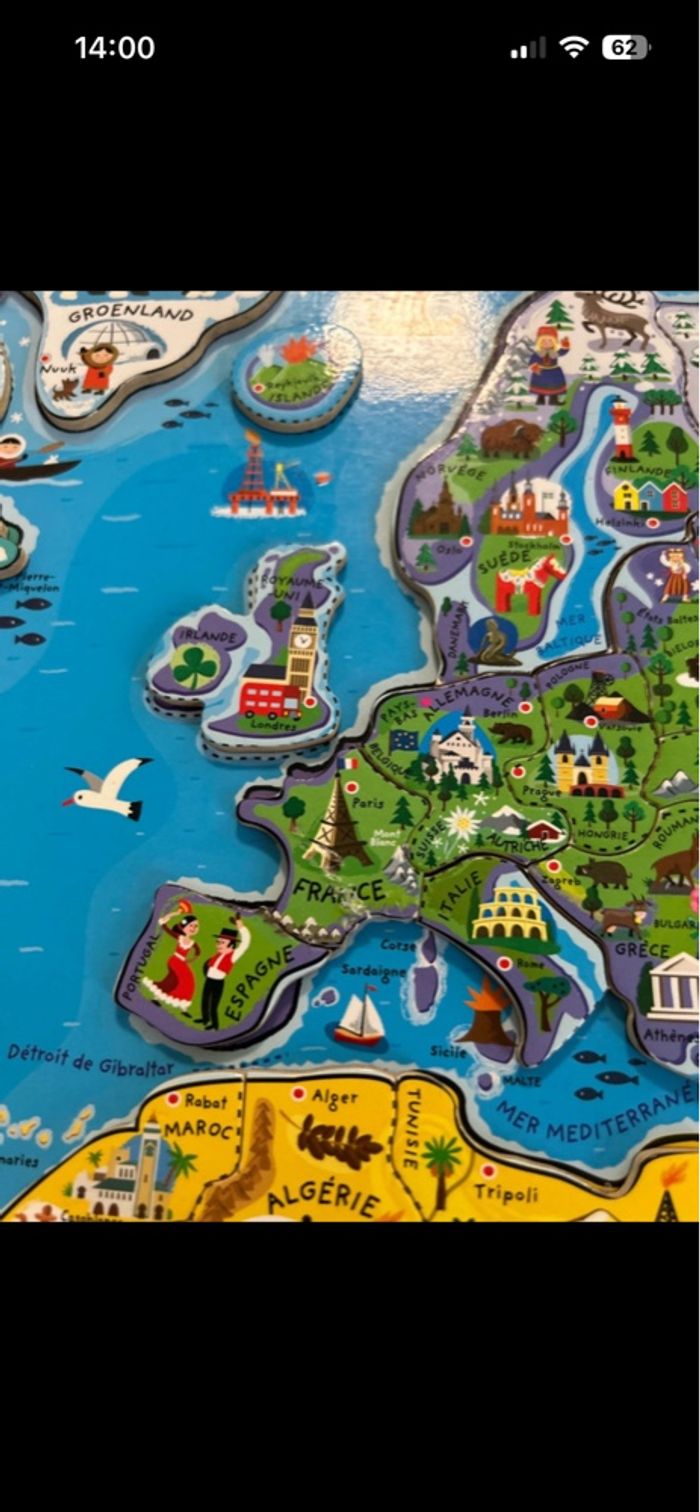 Puzzle le monde Janod - photo numéro 9